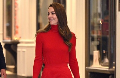 Kate Middleton w ognistej czerwieni - najmodniejszym kolorze sezonu 