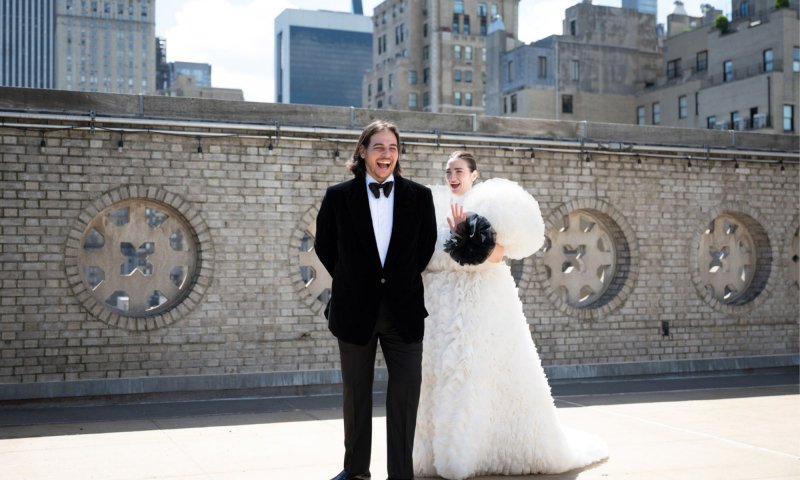 Nowojorski ślub, na który panna młoda założyła ekstrawagancką suknię Pucci x Tomo Koizumi