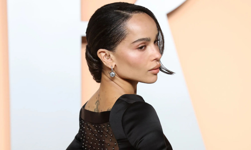 Zoë Kravitz bryluje na oscarowym afterparty w seksownej „sukience zemsty”