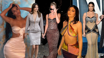 Najlepsze stylizacje vintage sióstr Kardashian i Jenner