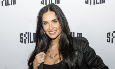 Demi Moore wybrała czarną suknię z sieciówki. Na czerwony dywan nosi ją do ramoneski