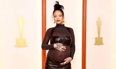 Rihanna dumnie karmi piersią w nowej kampanii