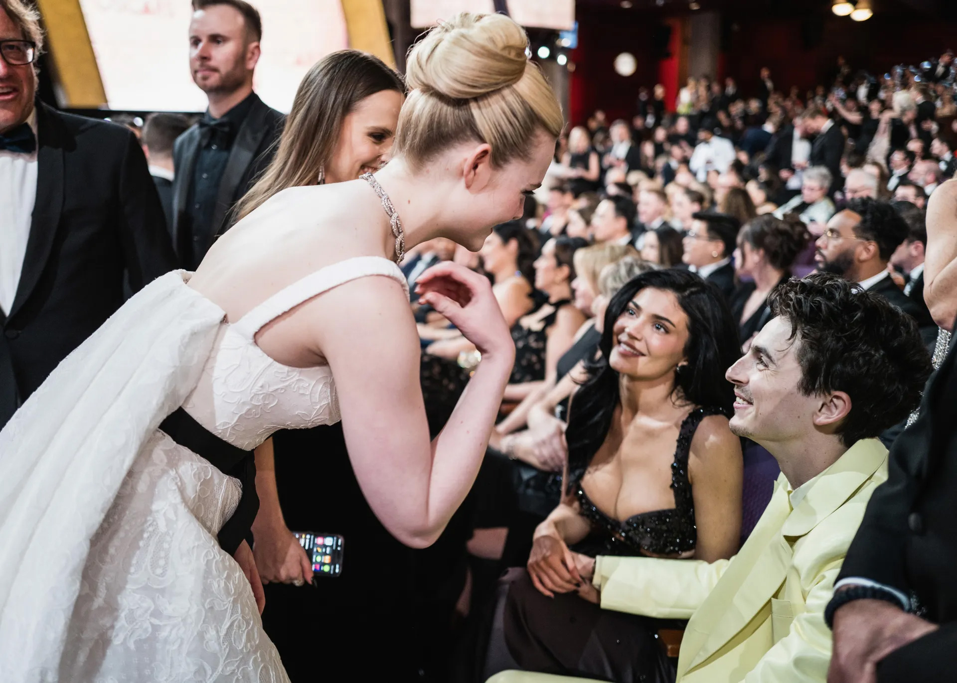 Elle Fanning, Timothée Chalamet i Kylie Jenner