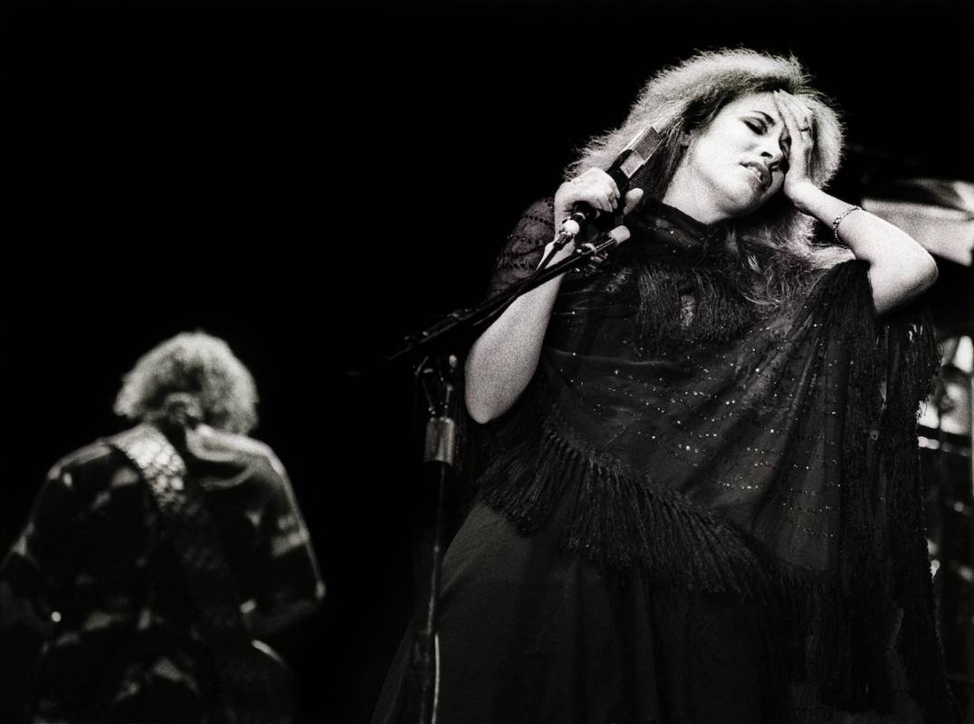 Stevie Nicks z zespołu Fleetwood Mac na archiwalnych zdjęciach