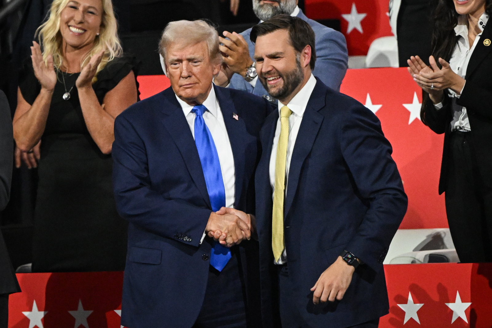 Donald Trump i J.D. Vance (Fot. Getty Images)