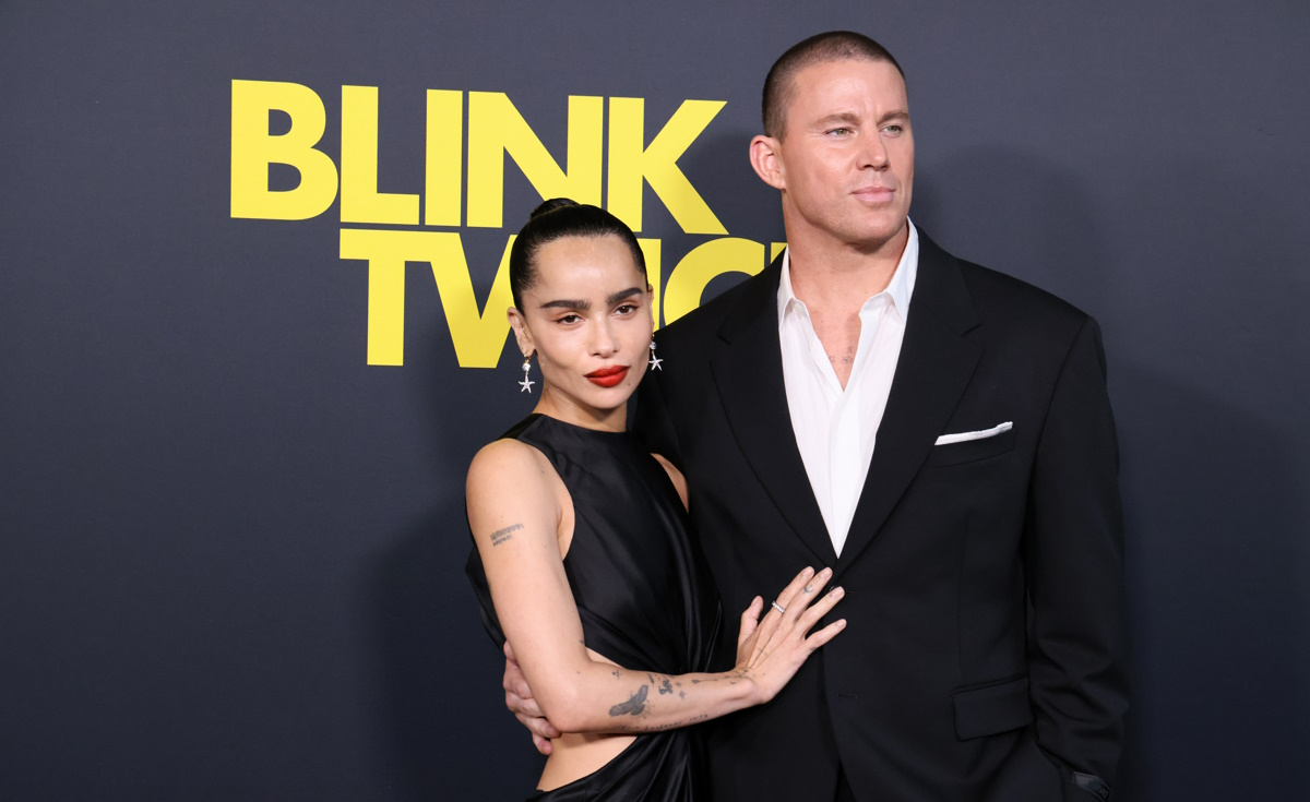 Na premierę szczególnego dla obojga filmu „Mrugnij dwa razy” Zoë Kravitz założyła zjawiskową sukienkę z wycięciami, a Channing Tatum – elegancki garnitur.