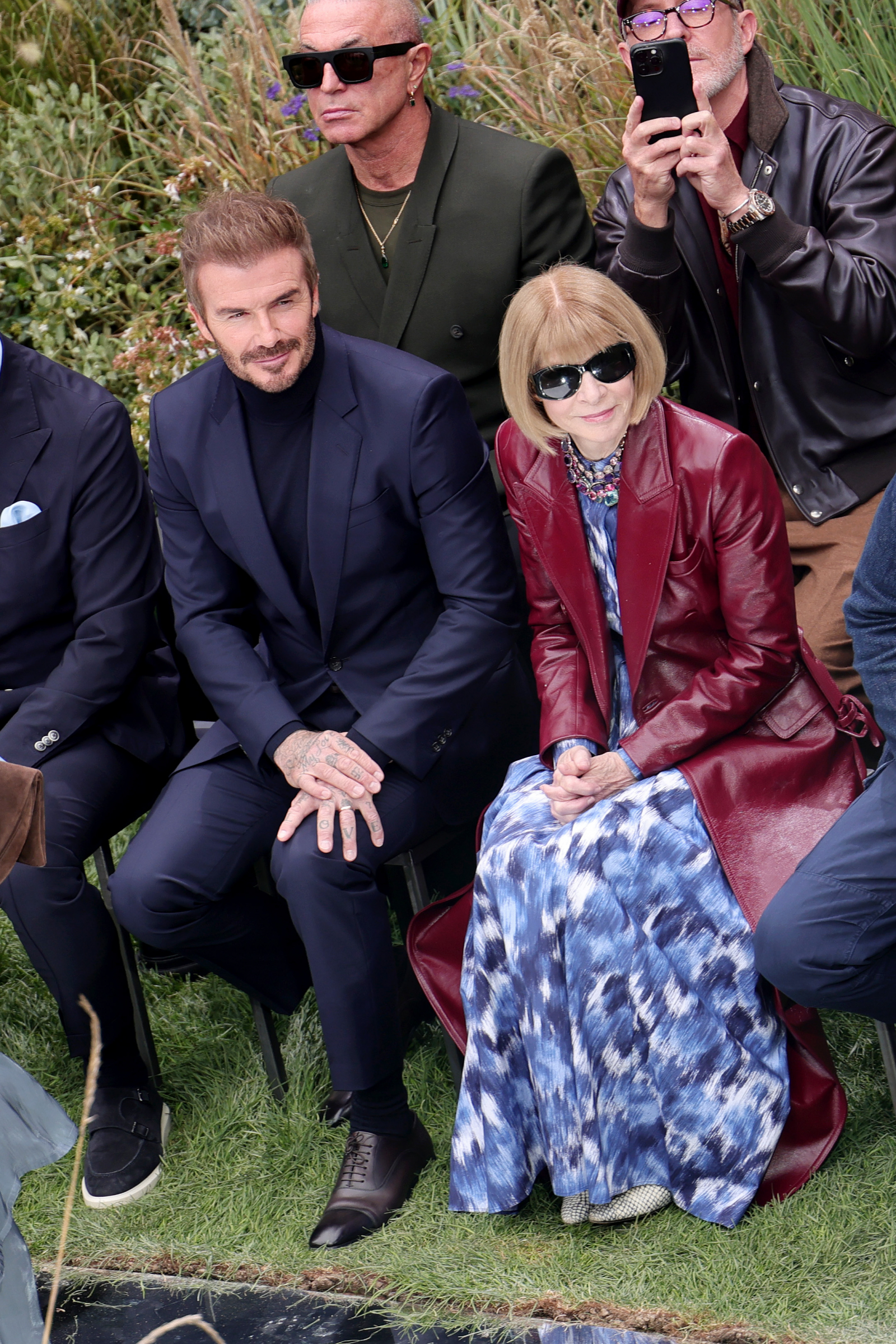 David Beckham i Anna Wintour (Fot. Jacopo Raule/Getty Images)