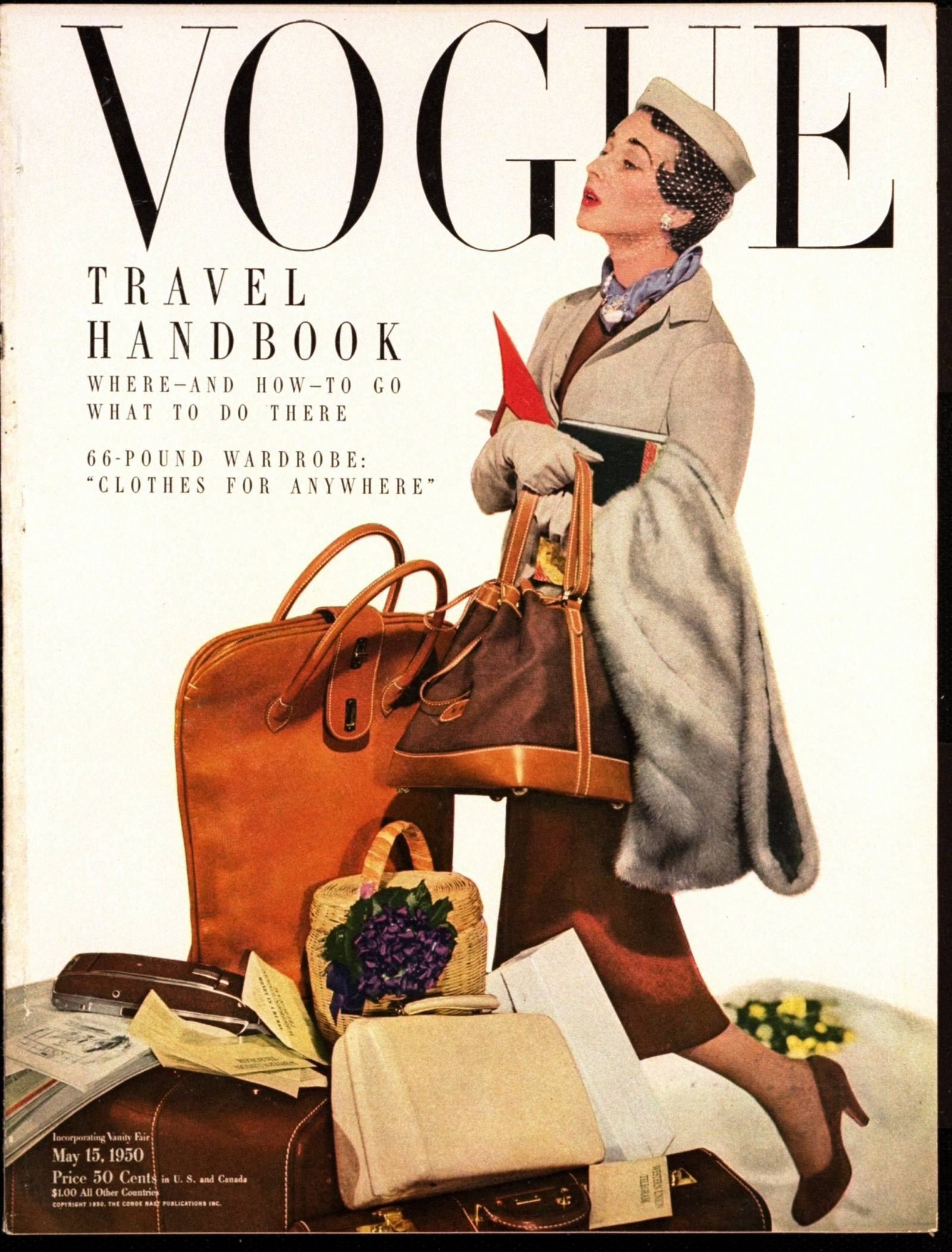 Okładka magazynu Vogue Magazine Cover z 1950 roku (edycja amerykańska (Fot. Horst P. Horst/Conde Nast/ Getty Images)