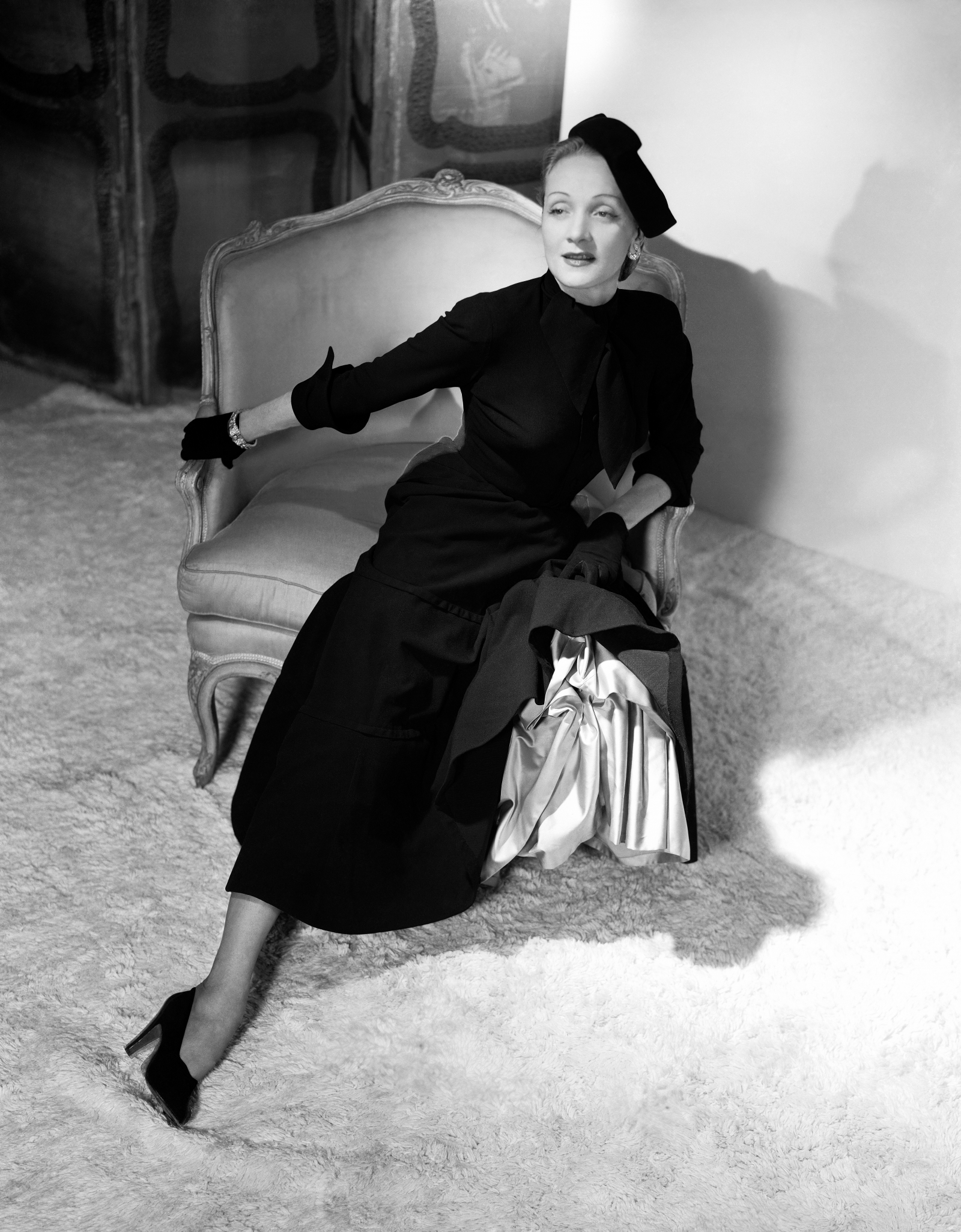 Vogue 1948, aktorka Marlene Dietrich (Fot. Horst P. Horst/Conde Nast/Getty Images)