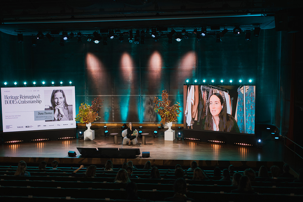 Dana Thomas w rozmowie z Emily Adams Bode Aujla (Fot. Marcin Kontraktewicz)