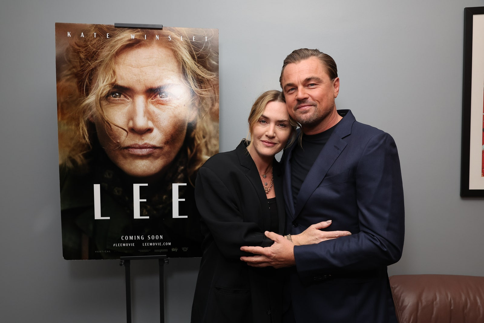 Kate Winslet i Leonardo DiCaprio na prezentacji filmu „Lee” w Los Angeles (Fot. ric Charbonneau/Getty Images)