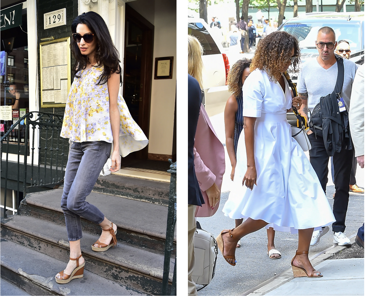 Amal Clooney (For. Alo Ceballos, Getty Images); Michelle Obama (Fot. Raymond Hall, Getty Images)