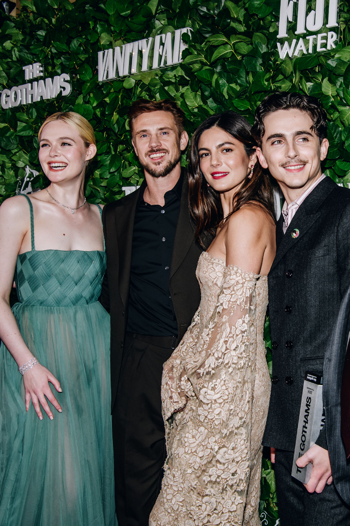 Elle Fanning, Boyd Holbrook, Monica Barbaro, Timothée Chalamet (Fot. Nina Westervelt/WWD/Getty Images)