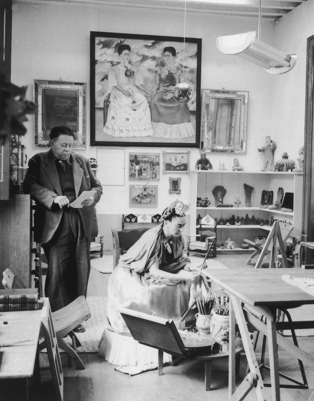 Diego Rivera i Frida Kahlo, 1939 rok, Fot. Hulton Archive/Getty Images