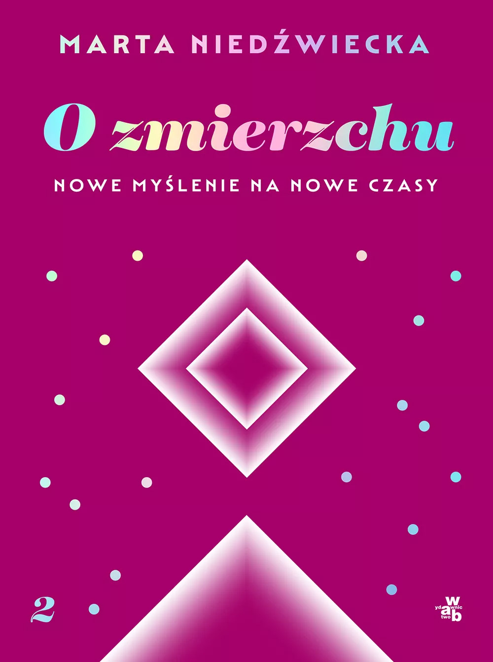 Okładka książki „O zmierzchu. Nowe myślenie na nowe czasy”, autorstwa Marty Niedźeiwckiej.