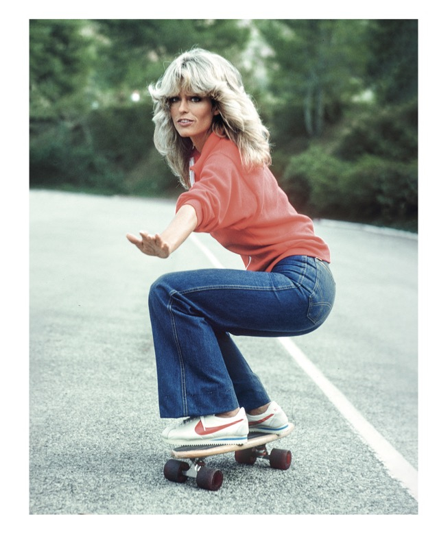 Farah Fawcett w jeansowych dzwonach (Fot. ABC Photo archives)