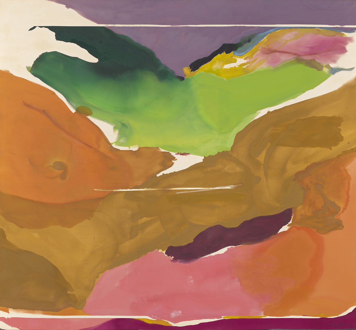 Helen Frankenthaler, Nature Abhors a Vacuum, 1973 National Gallery of Art, Washington, DC. Patrons Permanent Fund and Gift of Audrey and David Mirvish, Toronto, Canada. 2004.129.1 © 2024 Helen Frankenthaler Foundation, Inc. / Artists Rights Society (ARS), New York)