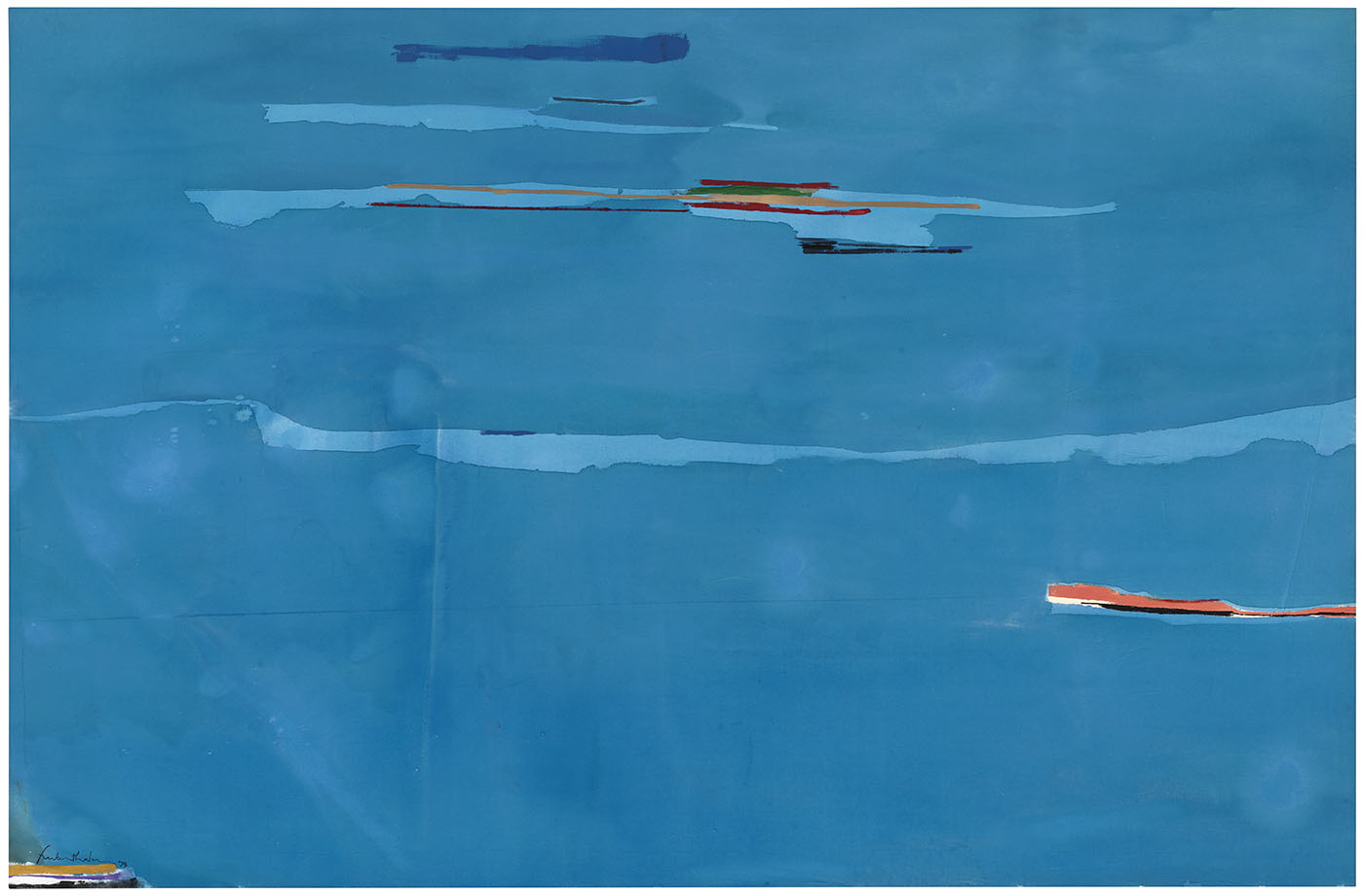 Helen Frankenthaler, Ocean Drive West, 1974 (© 2024 Helen Frankenthaler Foundation, Inc. / Artists Rights Society (ARS), New York)