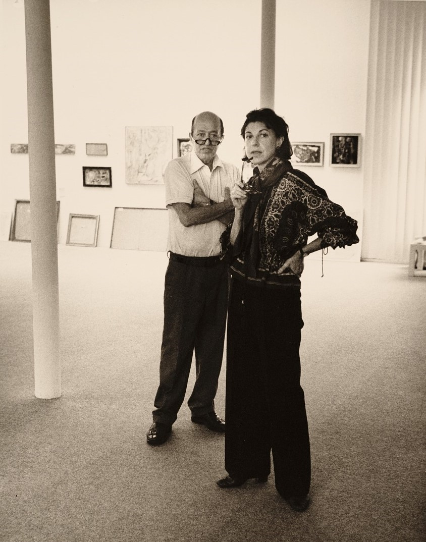 Helen Frankenthaler i Clement Greenberg w Emmerich Gallery, Nowy Jork, lata 70. (Archives of American Art, Smithsonian Institution)