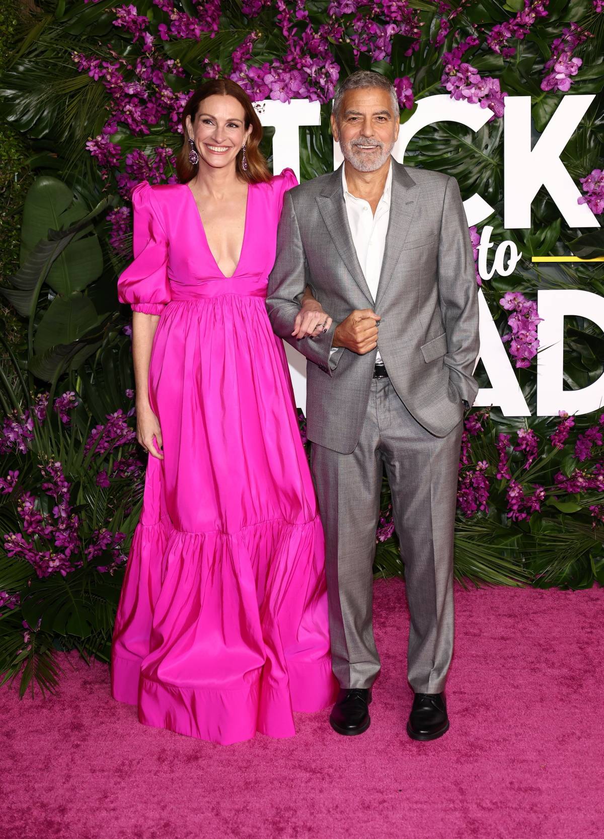 Julia Roberts i George Clooney na premierze filmu „Bilet do raju” w Los Angeles (Fot. Getty Images)