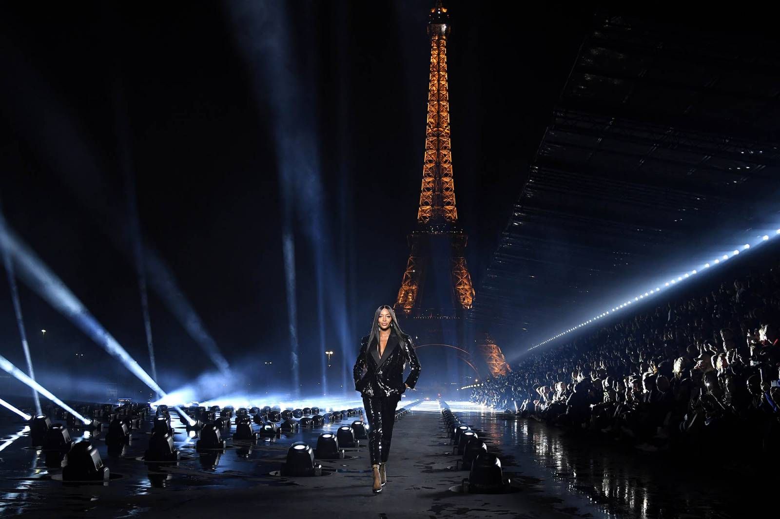 Saint Laurent wiosna-lato 2020 (Fot. Pascal Le Segretain/Getty Images)