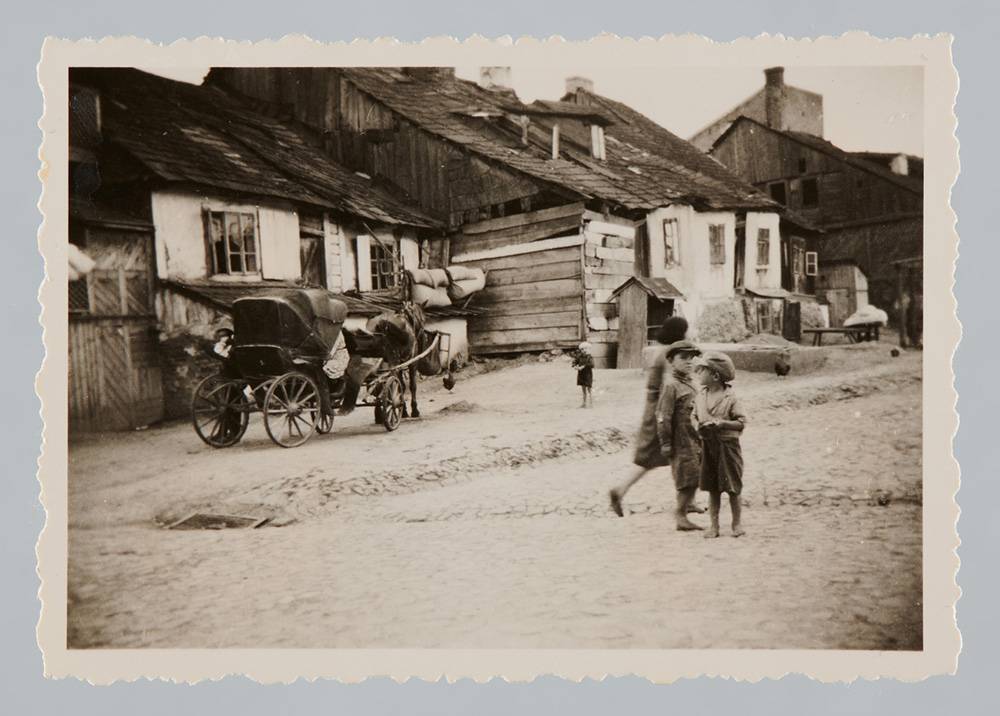 Domy w dolnej części ul. Zatylnej (lub Joselewicza), ok. 1939 r. Fot. z kolekcji J. Brudkowskiego