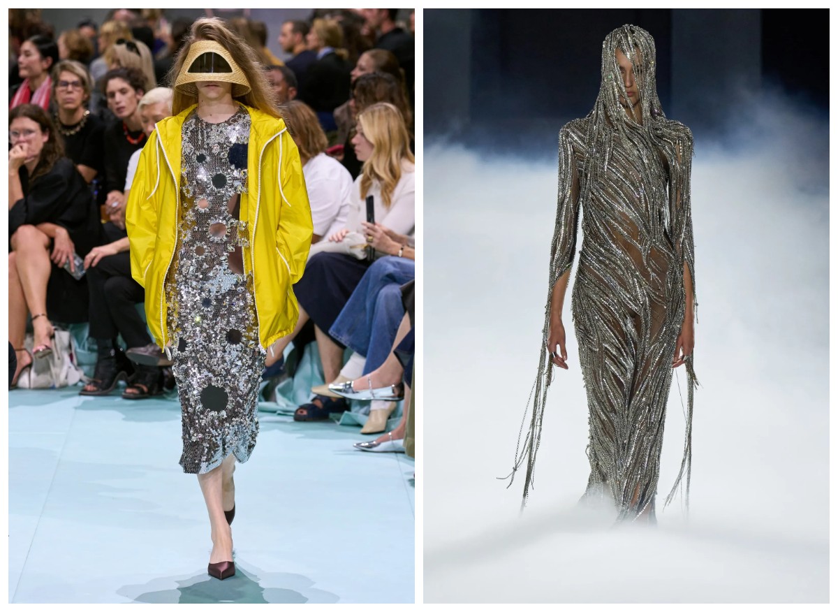 Prada wiosna-lato 2025, Alexander McQueen wiosna-lato 2025 (Fot. Spotlight. Launchmetrics)