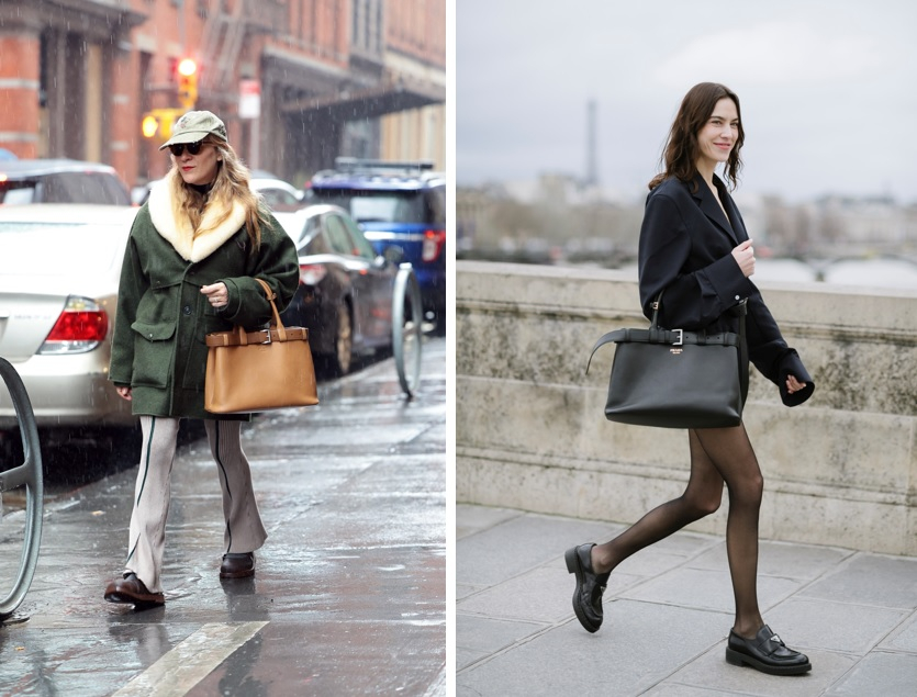 Chloe Sevigny i Alexa Chung z torebką Prady / Fot. Dimitrios Kambouris, Vanni Bassetti, Getty Images