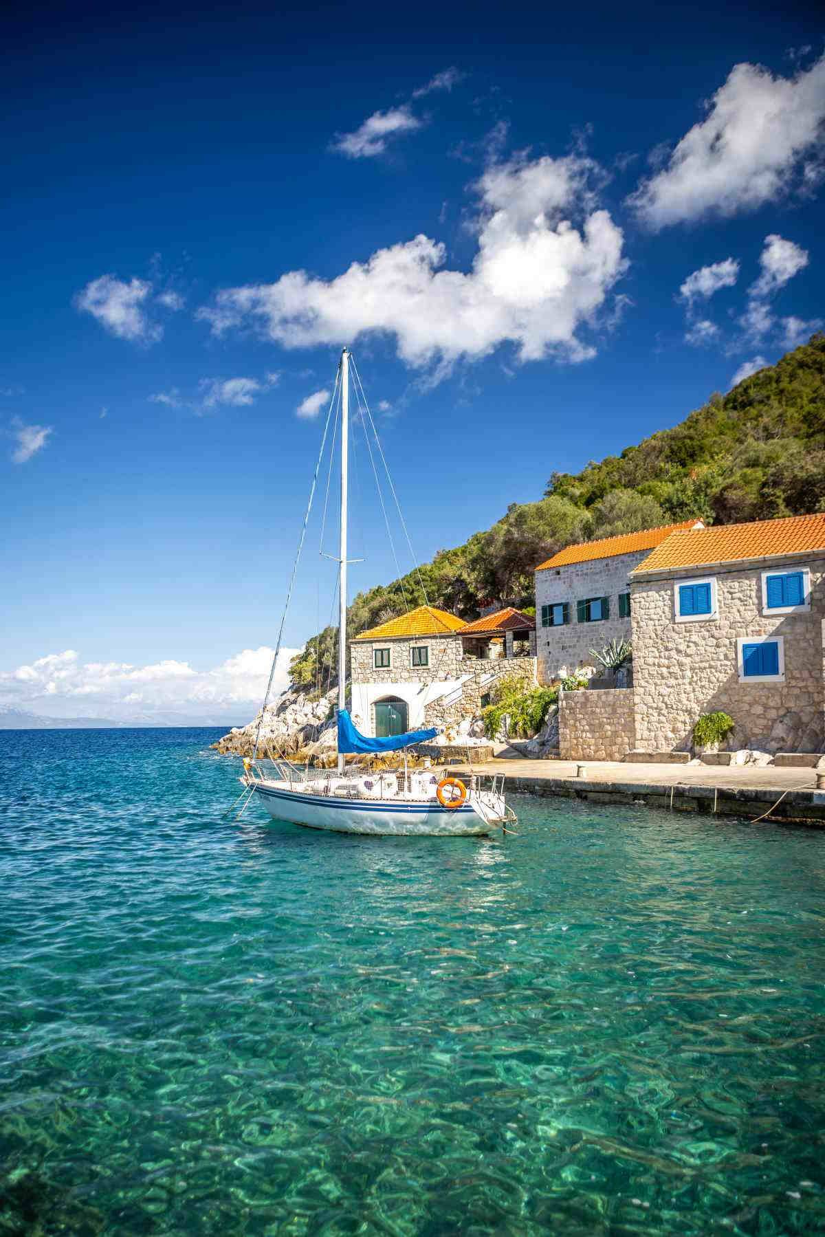 Wyspa Lastovo w Chorwacji.