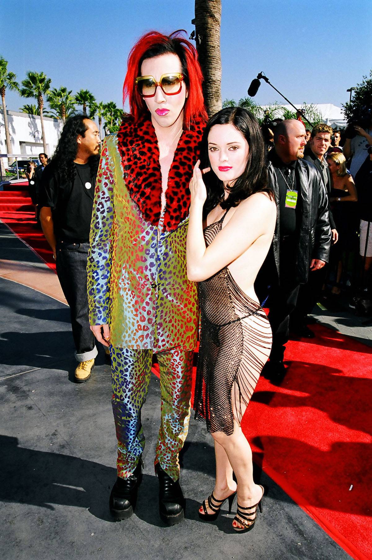 Marilyn Manson i Rose McGowan (Fot. Getty Images)