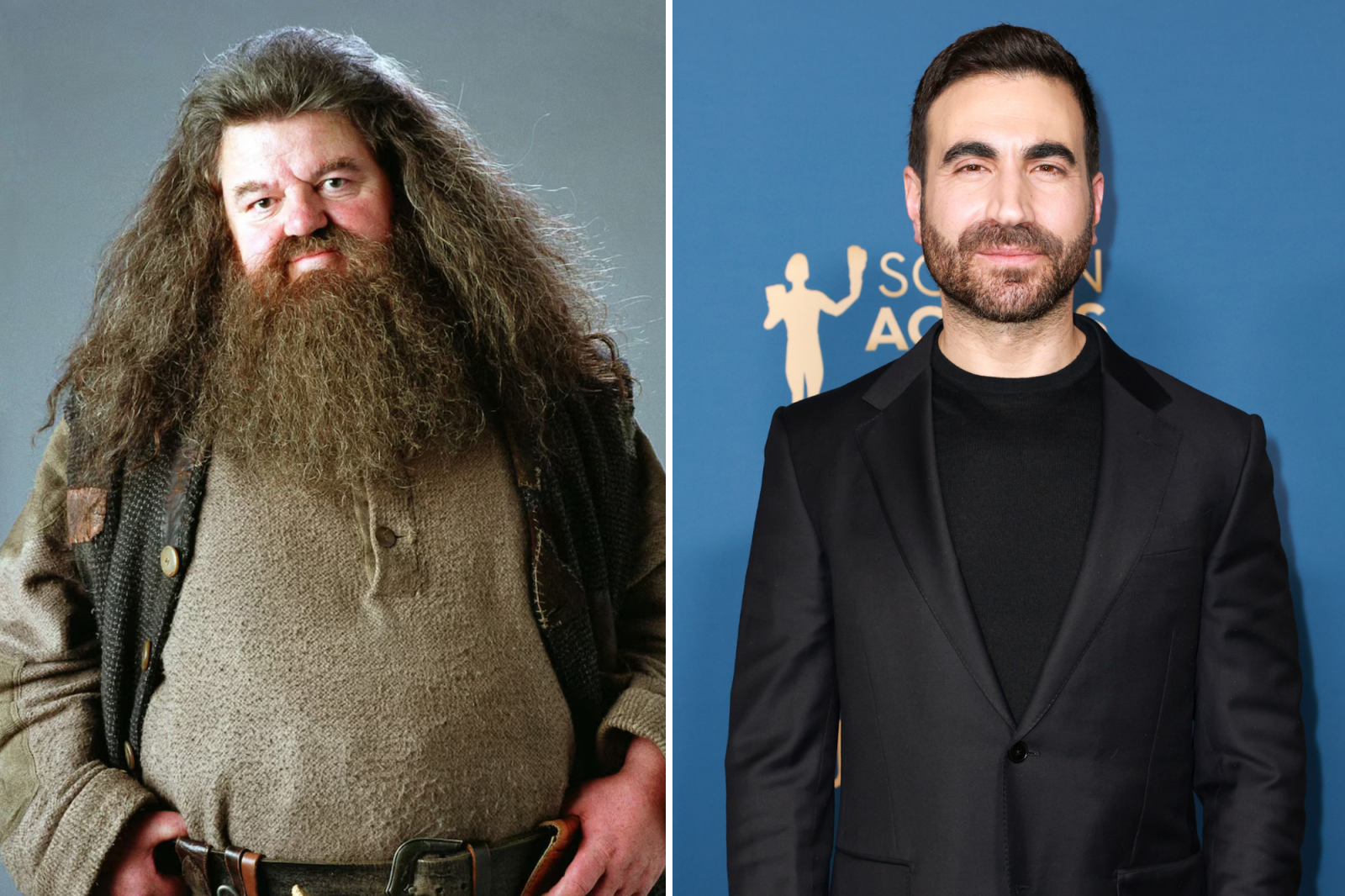 Rubeus Hagrid z "Harry'ego Pottera" obok Brett Goldstein, znany z roli w "Ted Lasso".