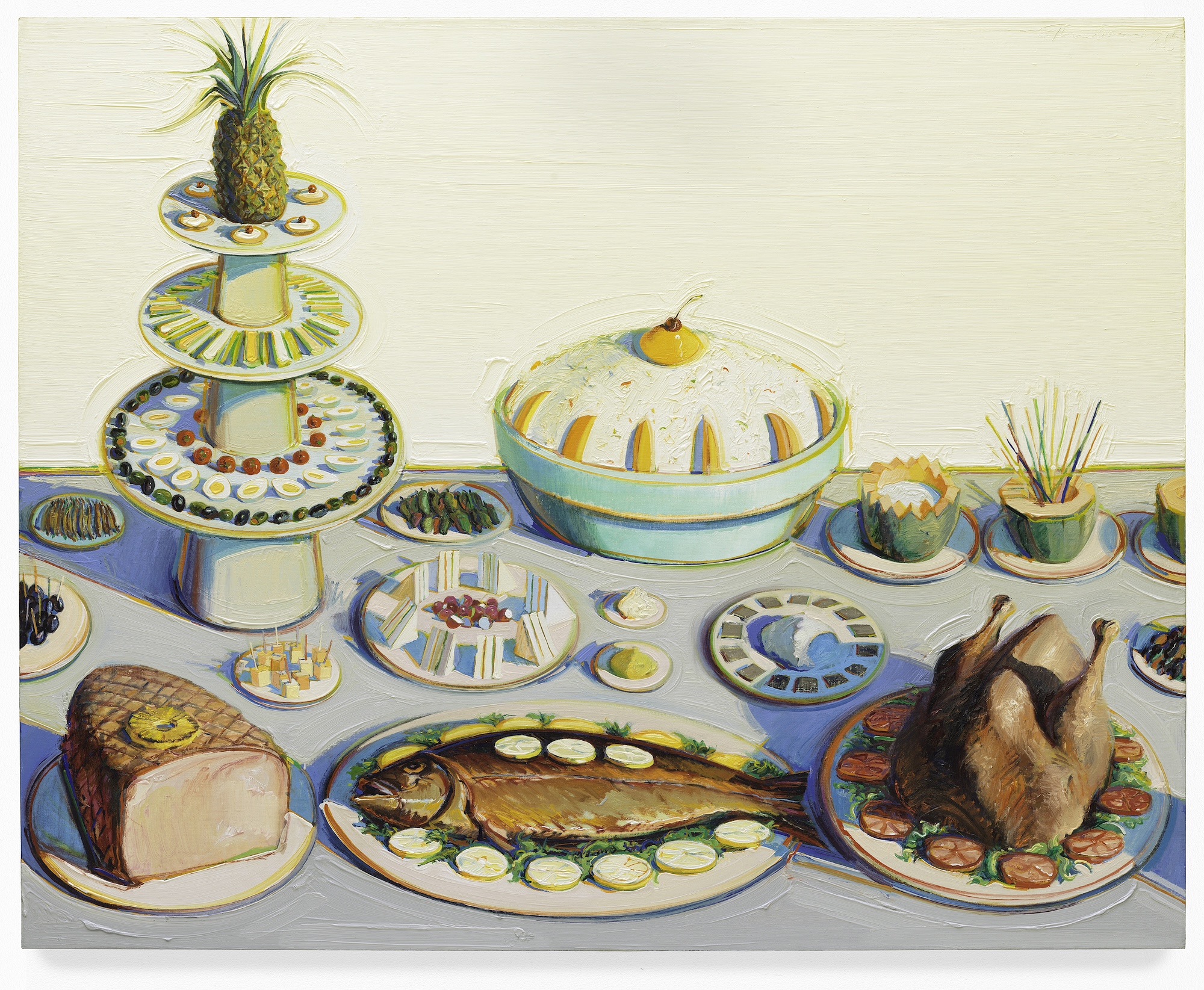 Wayne Thiebaud, Buffet, 1972-1975 (© Wayne Thiebaud Foundation / Licensed by VAGA at Artists Rights Society (ARS), NY / Fot. Katherine Du Tiel)