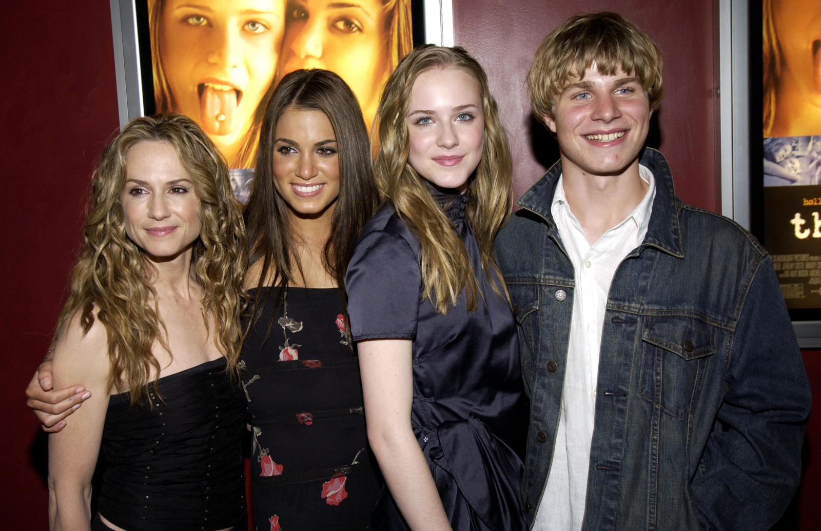 Holly Hunter, Nikki Reed, Evan Rachel Wood i Brady Corbet na premierze filmu w 2003 roku.