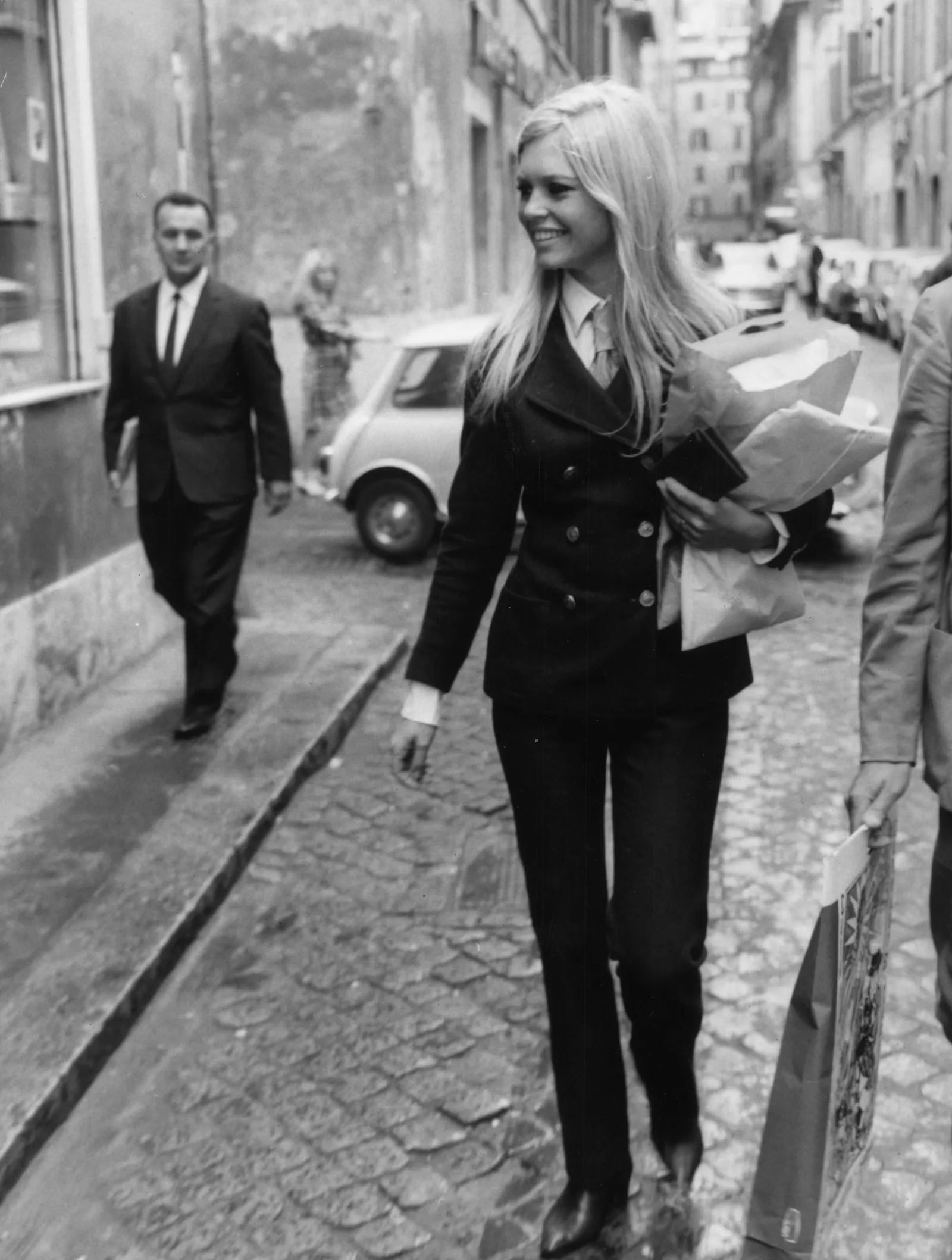 Dwurzędowe marynarki należały do ulubionych modeli Brigitte Bardot