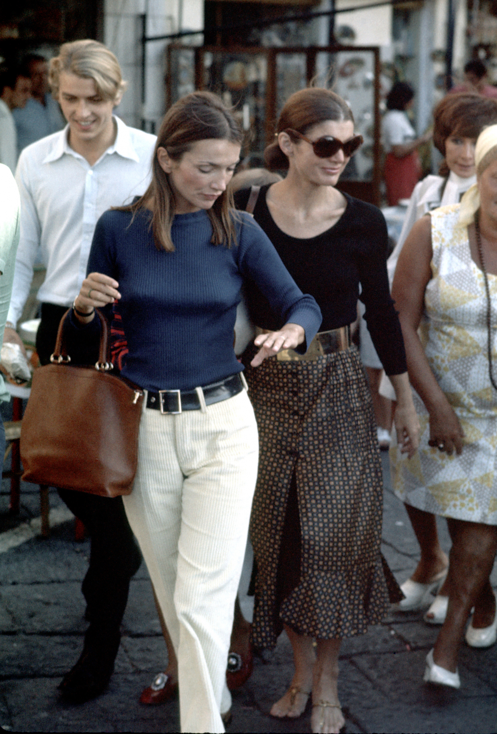 Z Jackie Onassis na Capri, 1970 r. / Fot. Ron Galella/Ron Galella Collection, Getty Images