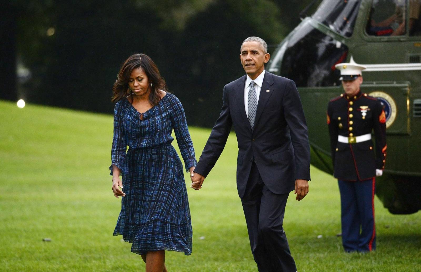 Michelle Obama z mężem ( Fot. Getty Images)