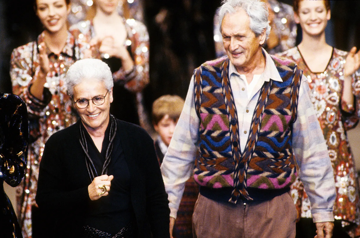 Rosita i Ottavio na pokazie Missoni. (Fot. Getty Images)