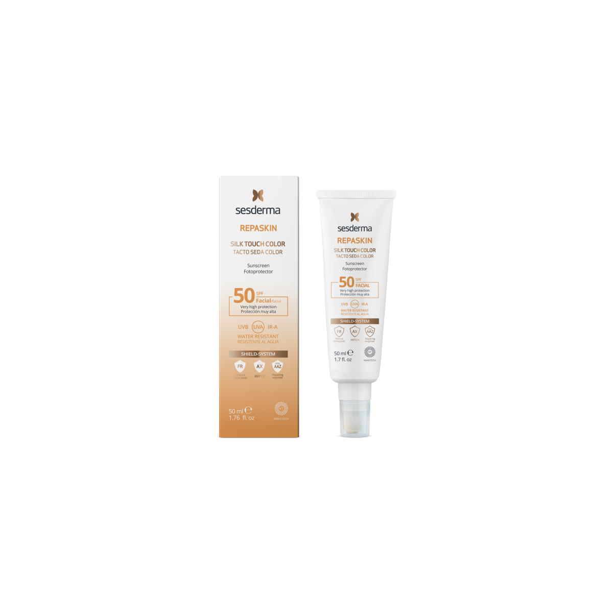 Sesderma Repaskin Silk Touch Color Fotprotector.