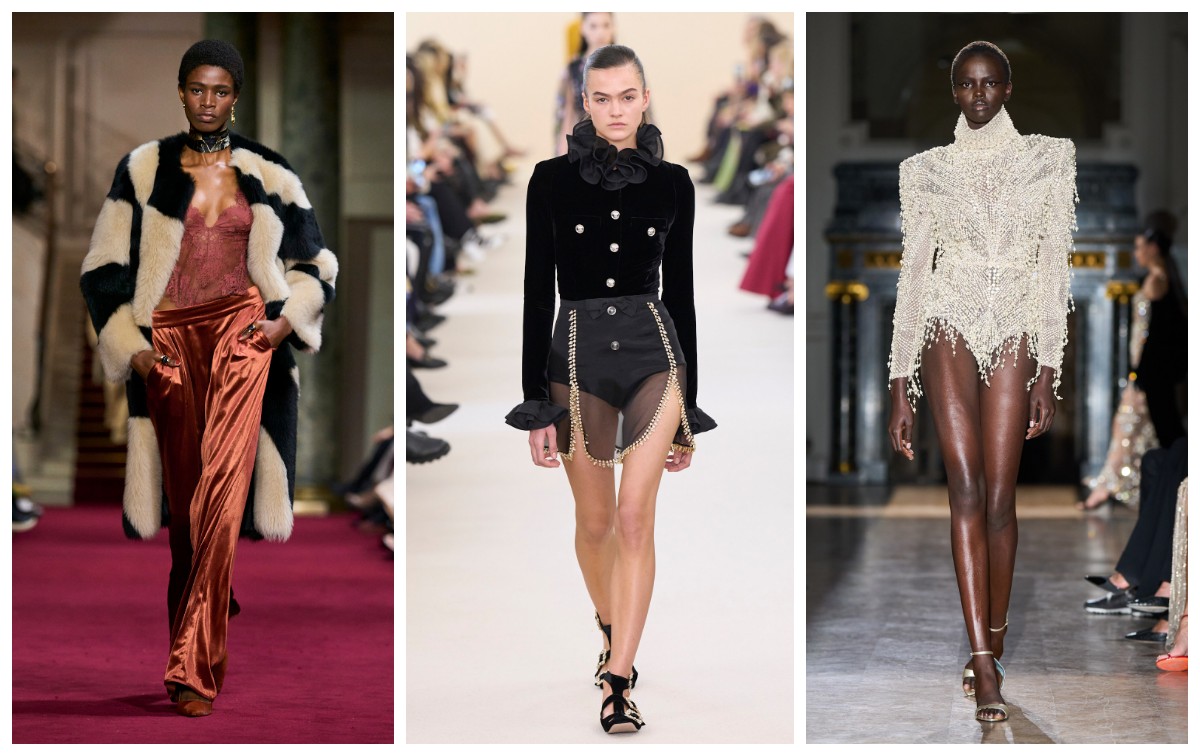 Damskie body to idealna baza imprezowego looku (Fot. Zimmermann, Giambattista Valli, Zuhair Murad / Spotlight. Launchmetrics)