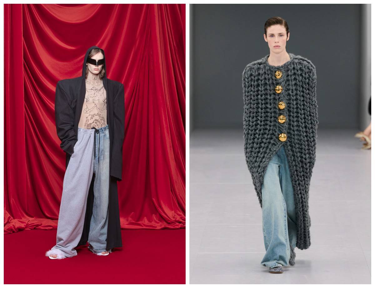 Balenciaga wiosna-lato 2024, Loewe wiosna-lato 2024 / (Fot. Spotlight. Launchmetrics )