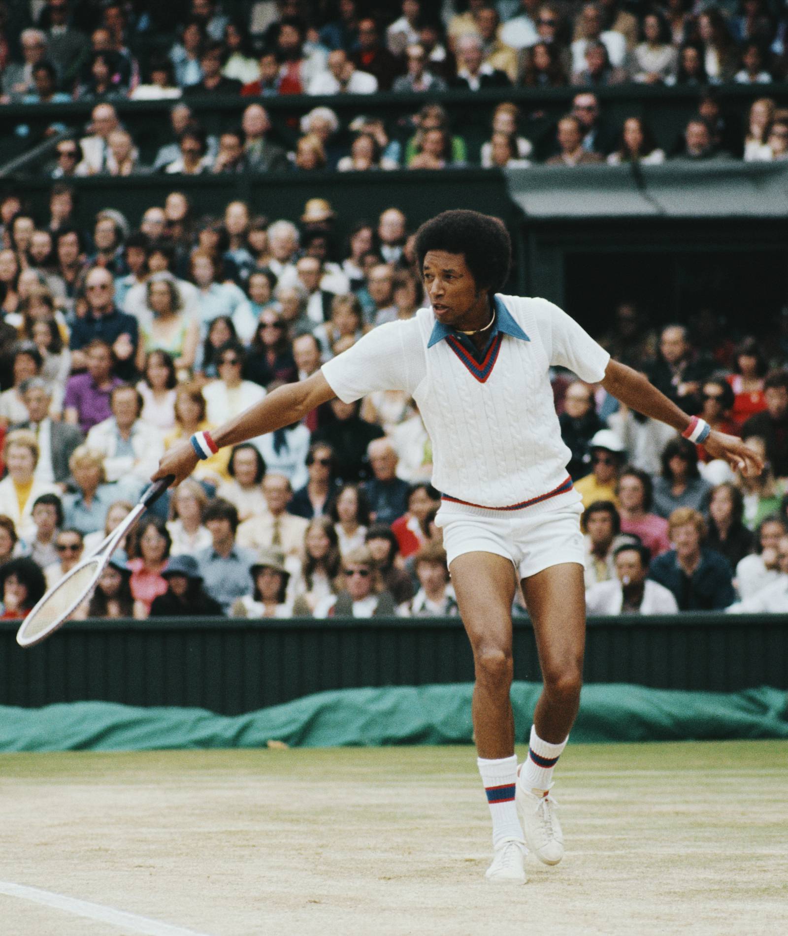 Arthur Ashe na Wimbledonie 1975 / Fot. Getty Images