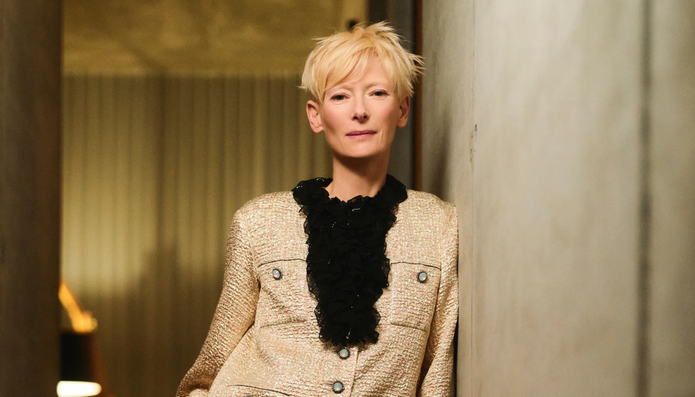 Tilda Swinton na kolacji Chanel i VOGUE przed Berlinale (fot. Virgile Guinard)