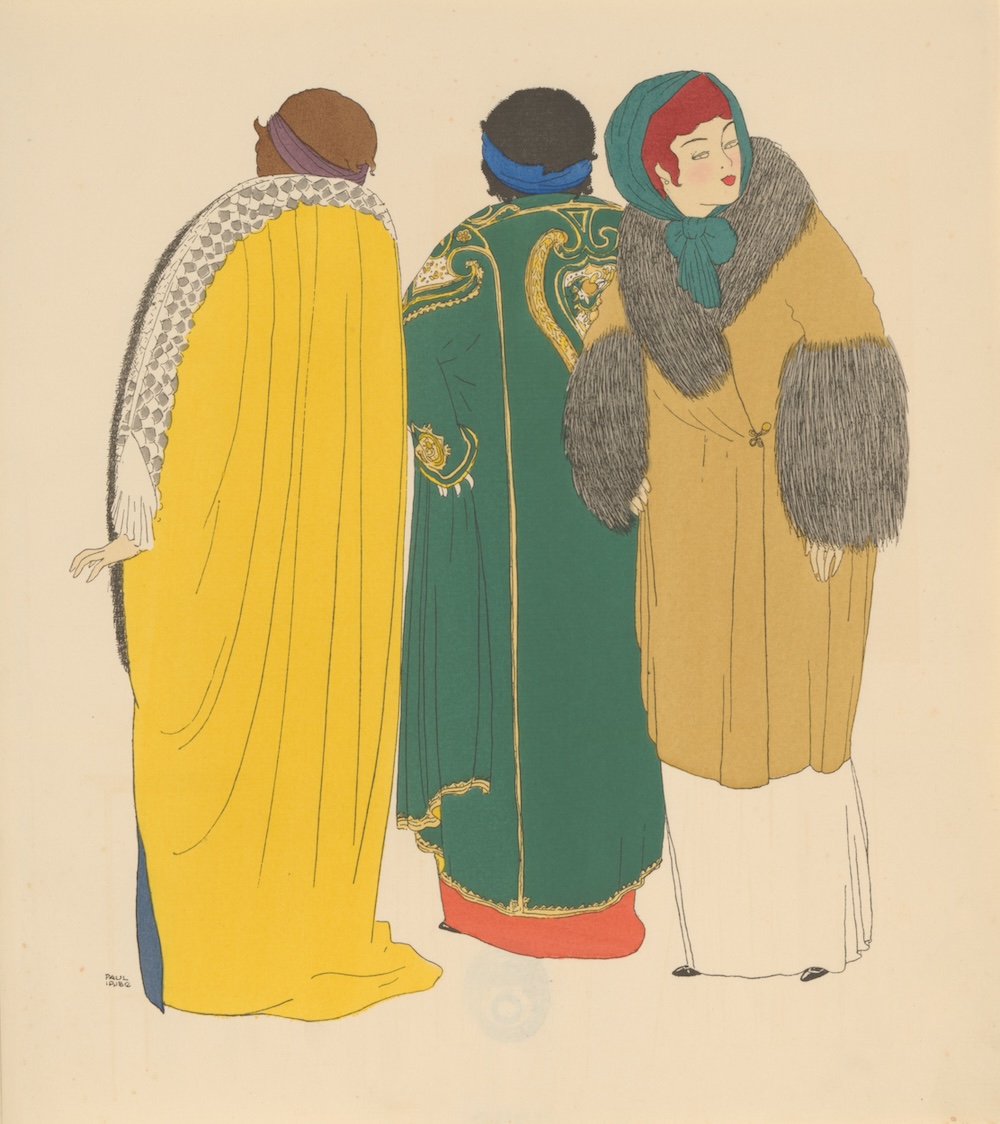 Projekty sukienek Paula Poireta, ilustracja Paula Iribe, 1908 (© Kunstbibliothek, Staatliche Museen zu Berlin)